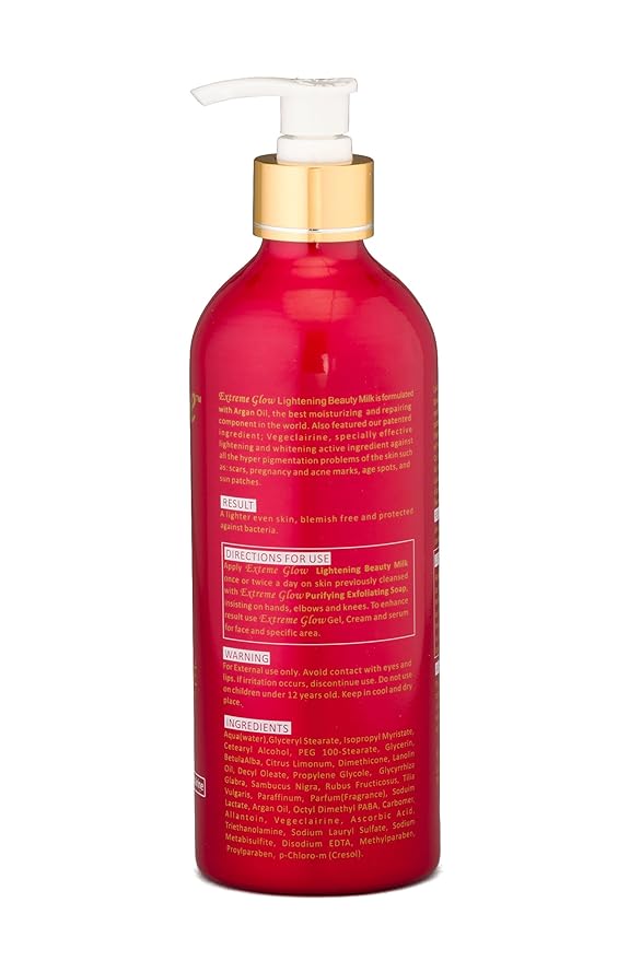 Extreme Glow strong lightening beauty milk 500 ml by Extreme Glow