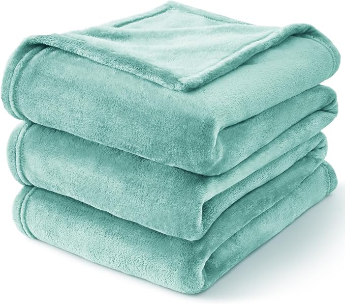 BEDELITE Fleece Blanket Soft Plush Throw for Couch Haze Blue 50"x60" | Ultra Soft Fleece, Plush Microfiber, Lightweight Warmth, All Season Comfort, Fade Resistant, Machine Washable, Couch Sofa Bed