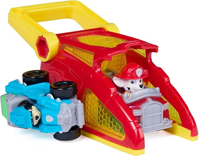 PAW Patrol Marshall Pup Squad Launchers with Rex Vehicle 2-Pack, Kids Toys for Boys and Girls Ages 3 and Up