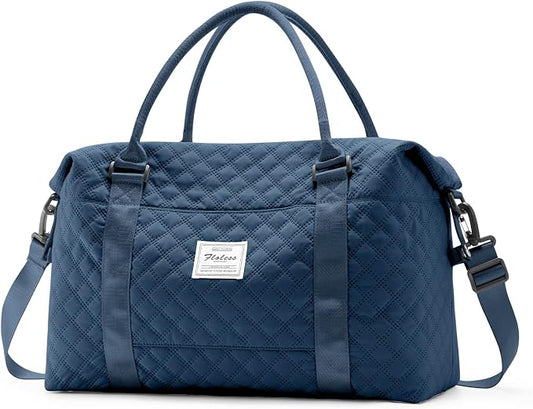 Travel Duffel Bag, Carry On Overnight Weekender Bags for Women | Travel Bag with Wet Pocket & Trolley Sleeve, For Spirit Airlines 18x14x8 Personal Item Bag