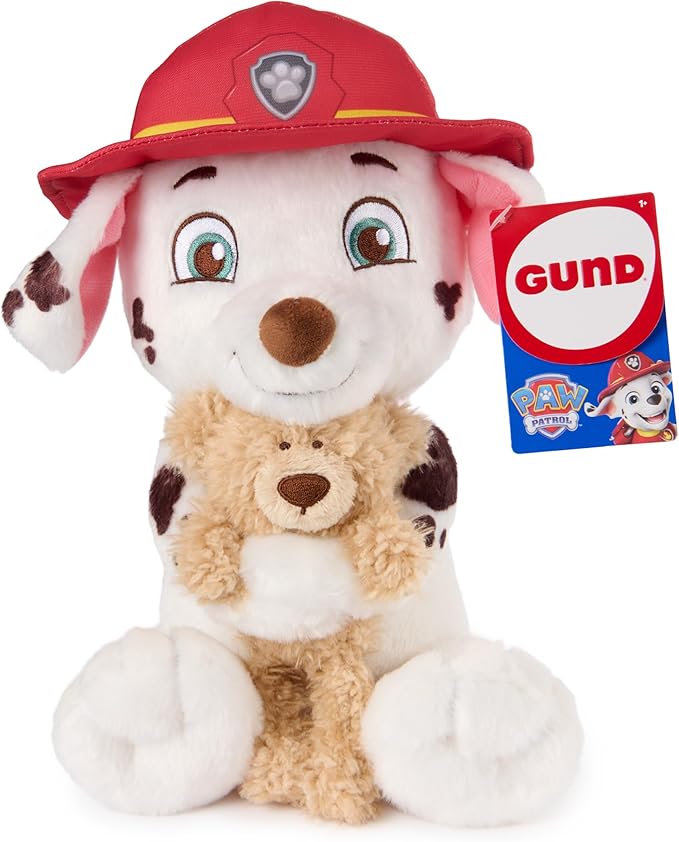 Paw Patrol GUND Marshall with Toothpick Teddy Bear, Official Marshall Plush Toy, Dog Stuffed Animal for Ages 1 and Up, 9.5”