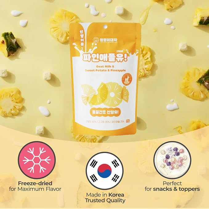 Freeze-Dried Goat Milk Dog Treats, Pineapple, 1.76 oz