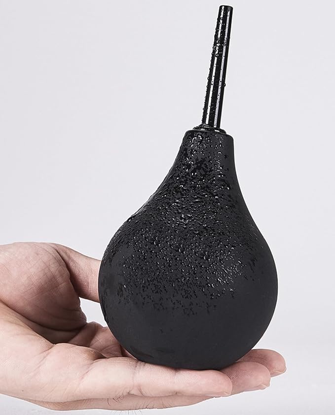 Medical Materials Anal Douche Enema Bulb Vaginal Douche Enemas Cleaner for Women’s or Man’s Health for Water Or Coffee Colon Cleansing, Detox and Constipation (Black)