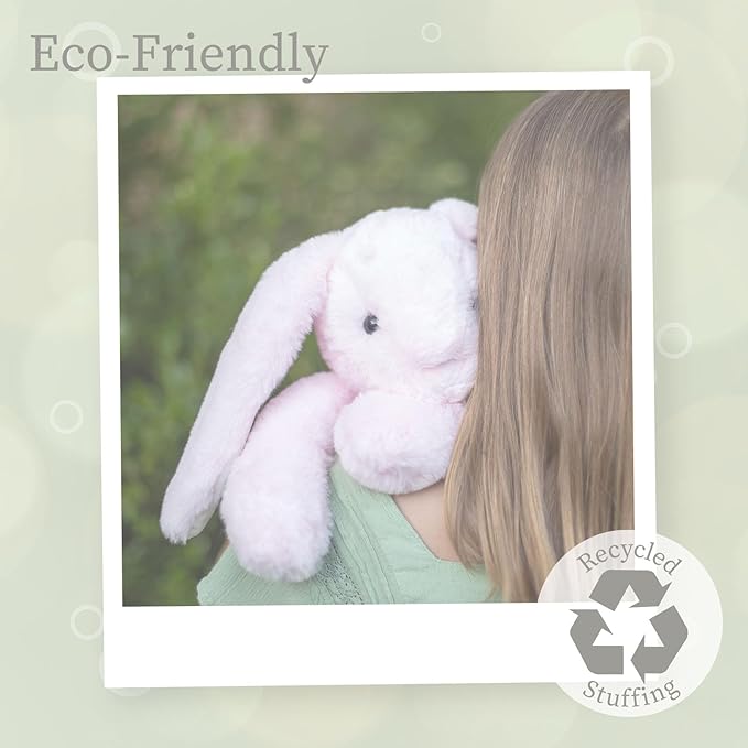 World's Softest Plush BriBri Bunny, Rose, Lushee, Large, 16" Stuffed Animal for Baby, Toddler, Kids, Adults - Soft, Huggable Stuffed Bunny- Adorable Toy Made from Kid-Friendly, Quality Materials