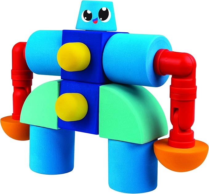 Magnetic Foam Building Blocks - 35-Piece Castle, Bath Toys for Toddlers, Preschool Toys, Bathtub Toys, Sensory Toys, Blocks for Toddlers 3-5, Engineering Toys for Kids 3-5, Bath Blocks