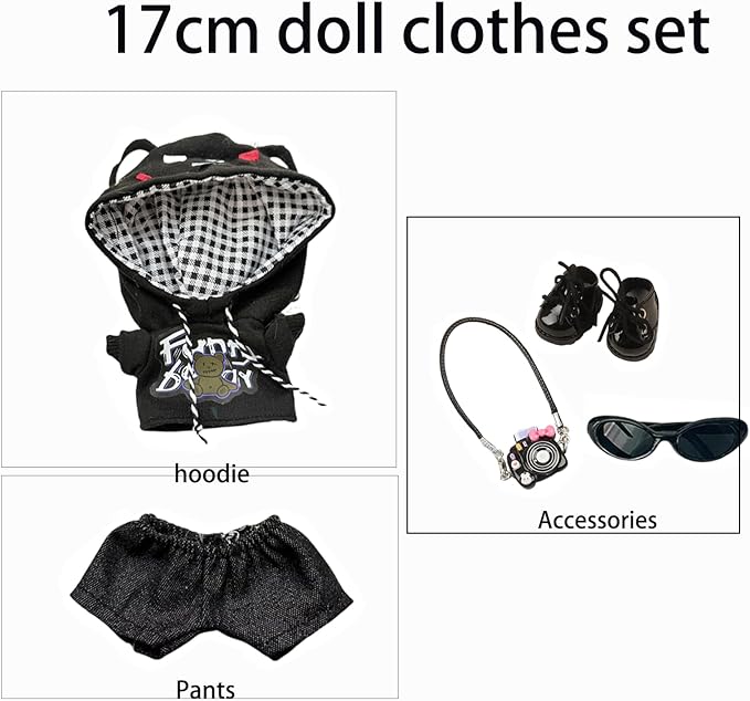 17cm Dolls Clothes - 6.7 Inches Cute Clothes Outfit & Accessories,17CM Doll of The House Accessories Outfits (Style-A1)