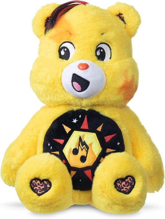 Care Bears - 14" Rock Theme Funshine Bear - Medium Size Plush - Soft, Huggable Plushie, Stuffed Animal for Girls and Boys, Ages 4+