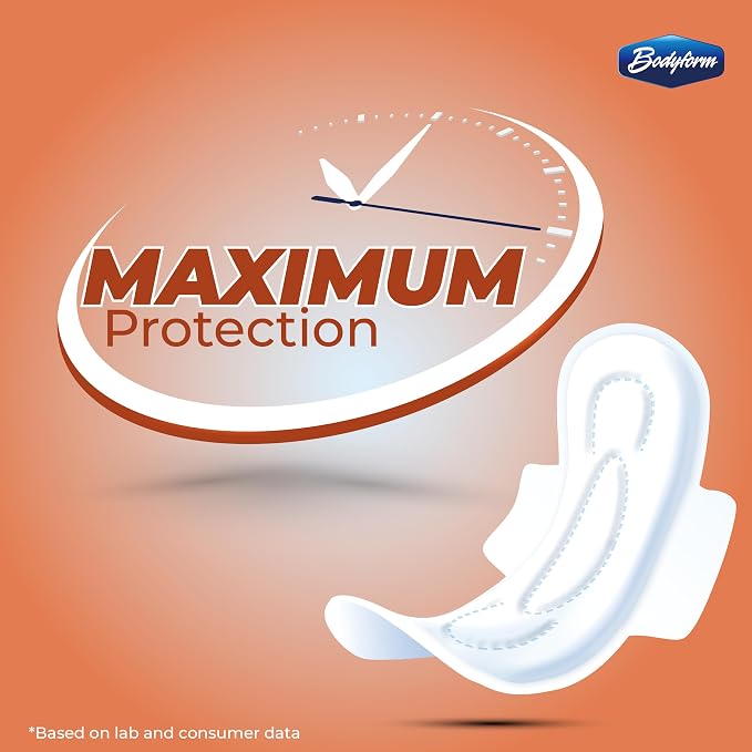 Bodyform Maxi - Value Sanitary Napkins, Cushion Soft Always Comfortable and Ultra-Absorbent (Long, 40 Count (4 Packs of 10 Counts))