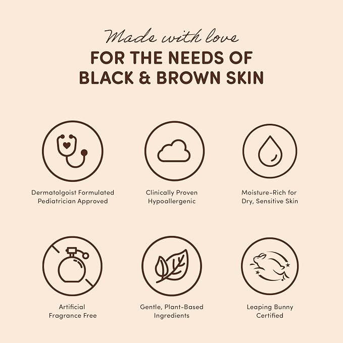 PROUDLY All Over Balm by Gabrielle Union & Dwyane Wade, Helps Relieve Cradle Cap & Eczema, for Black & Brown Babies, Dry, Sensitive Skin, Frangrance Free, 2-Pack (2 oz each)