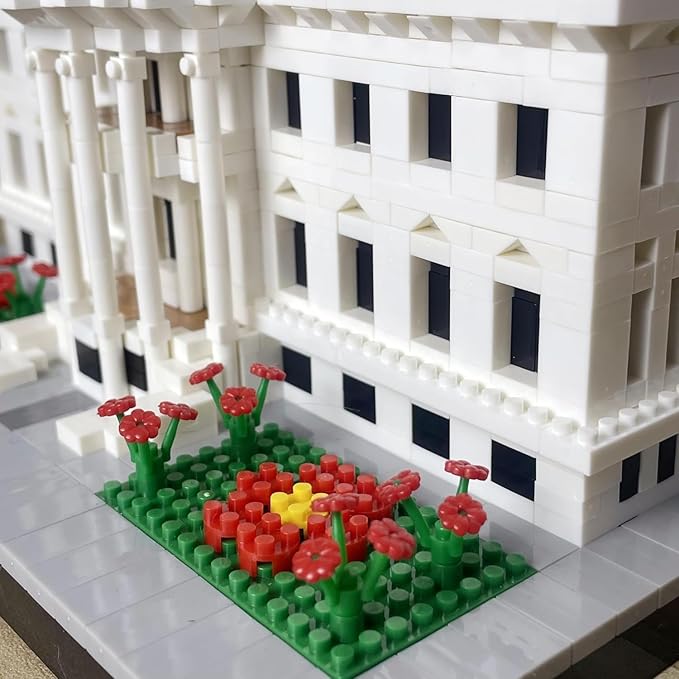 White House Micro Brick Building Set (2300 Pieces) – Landmark Model Educational Toy Gift for Kids and Adults
