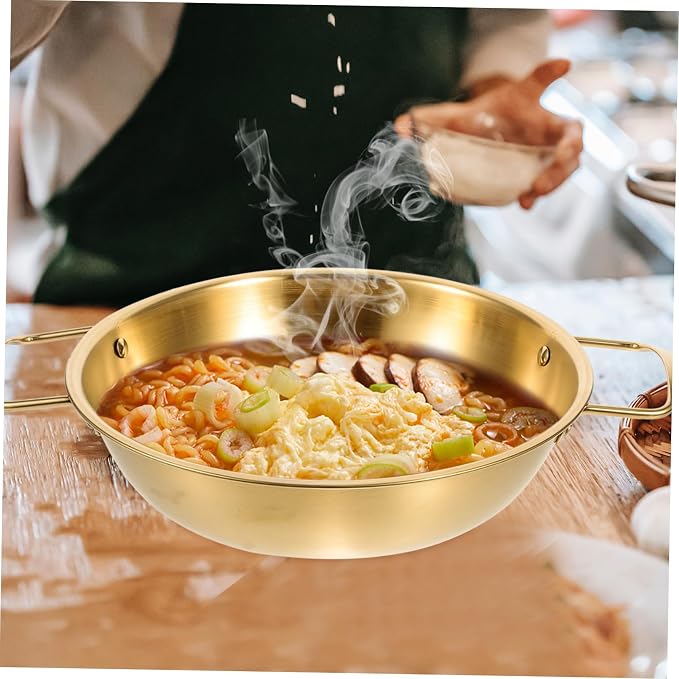 Stainless Steel Cooking Pot Korean Kitchenware Ramen Noodle Cooker Hot Pot