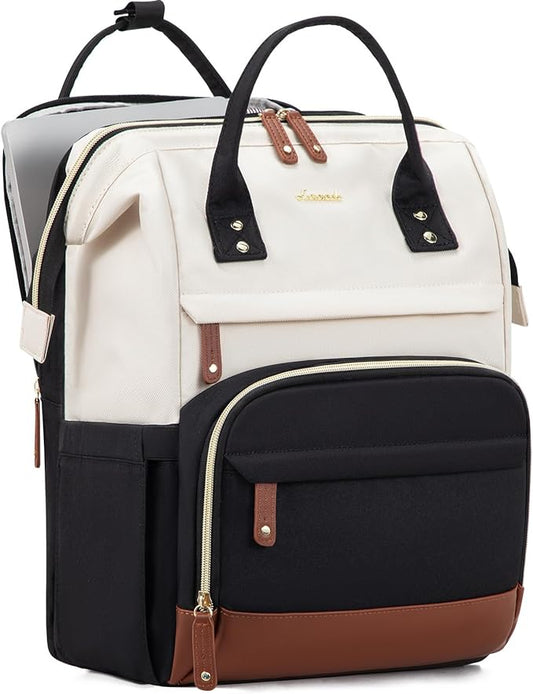 LOVEVOOK Laptop Backpack for Women, 15.6 Inch Work Business Backpacks Purse With Large Capacity, Waterproof Nurse Bag College Bookbag for School, Waterproof Casual Daypack for Travel