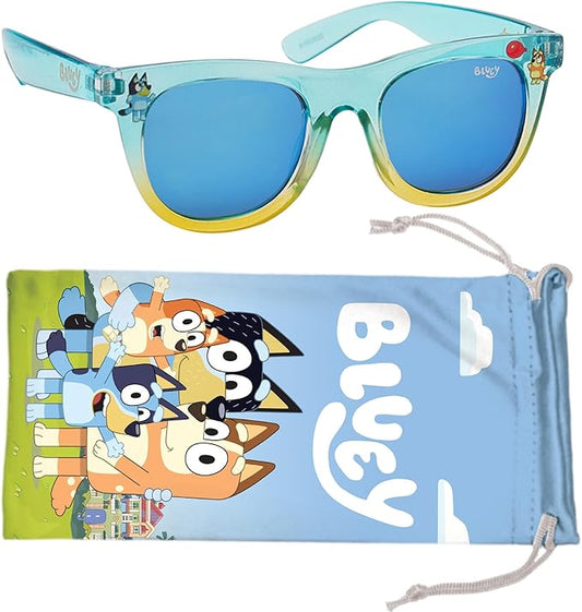 Bluey Toddler Sunglasses - Arkaid Bluey Cateye with Comfortable UV-Protective Bluey Sunglasses Toddler Size w/t Soft Case