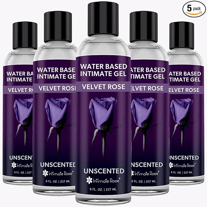 5 Eight oz. Bottles of Water Based Personal Lubricant for Men & Women