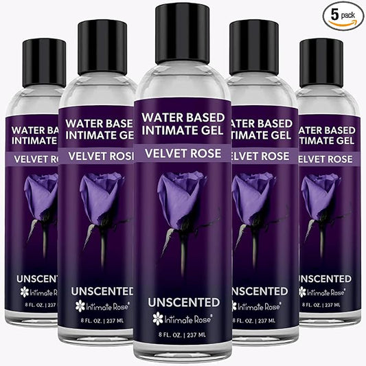 5 Eight oz. Bottles of Water Based Personal Lubricant for Men & Women