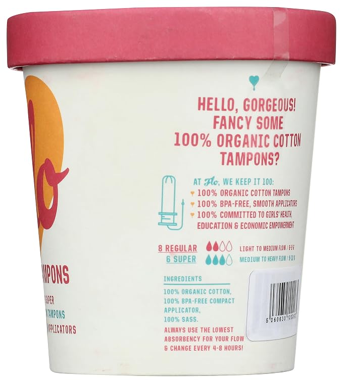 Regular & Super Cotton Tampons, 14 Count