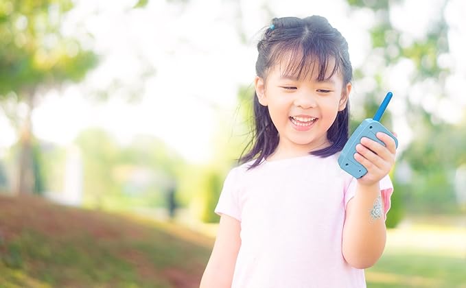eKids Stitch Walkie Talkies for Kids, Static Free Extended Range Indoor and Outdoor Toys Designed for Fans of Stitch Toys