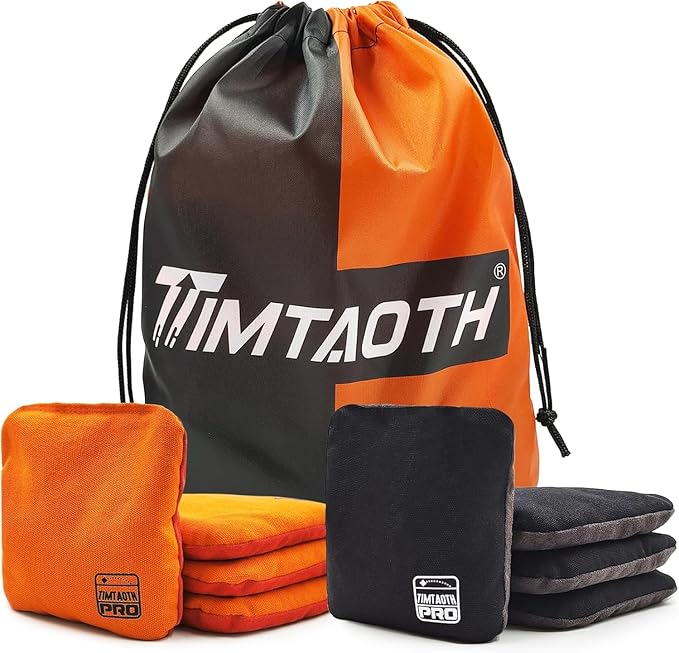 Dual Sided Corn Hole Bags Professional Cornhole Bags Set of 8 Regulation Corn Hole Bean Bags Slick and Stick