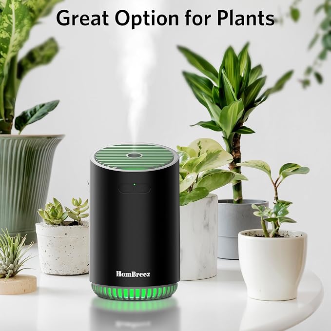 Portable Aromatherapy Diffuser 280ml, Rechargeable Essential Oil Diffuser with LED Light, Cool Mist Humidifier with 2 Mist Modes, Auto Shut-Off, Cordless Use for Home, Office, Bedroom - Black