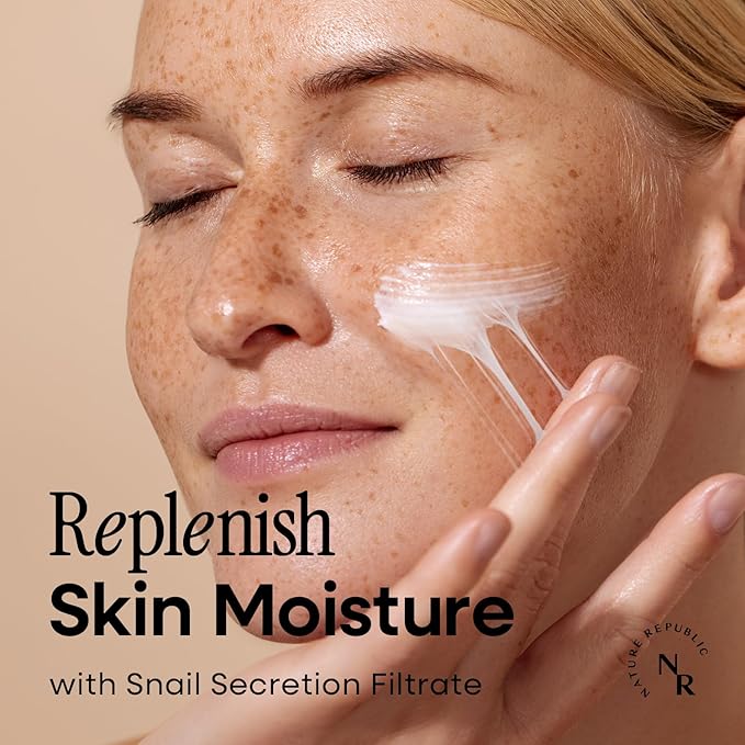 Nature Republic Snail Mucin Cream – Hydrating Korean Moisturizer for Repair & Glow, K-Beauty Skincare, Anti-Aging Facial Cream, 52mL / 1.75 Fl.Oz