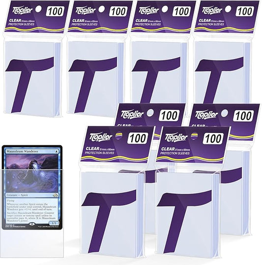 800 Count Soft Clear Penny Sleeves for Trading Cards - Premium PP Plastic Card Protectors | Fits MTG, TCG, Baseball, Football, Sports Cards | Acid-Free, Waterproof, Anti-Scratch | Ultra Clear Display