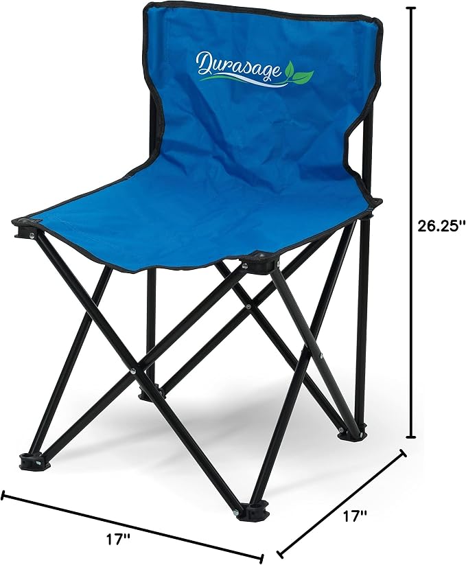 Durasage Portable Sports Chair for Steam or Infrared Saunas (Blue)