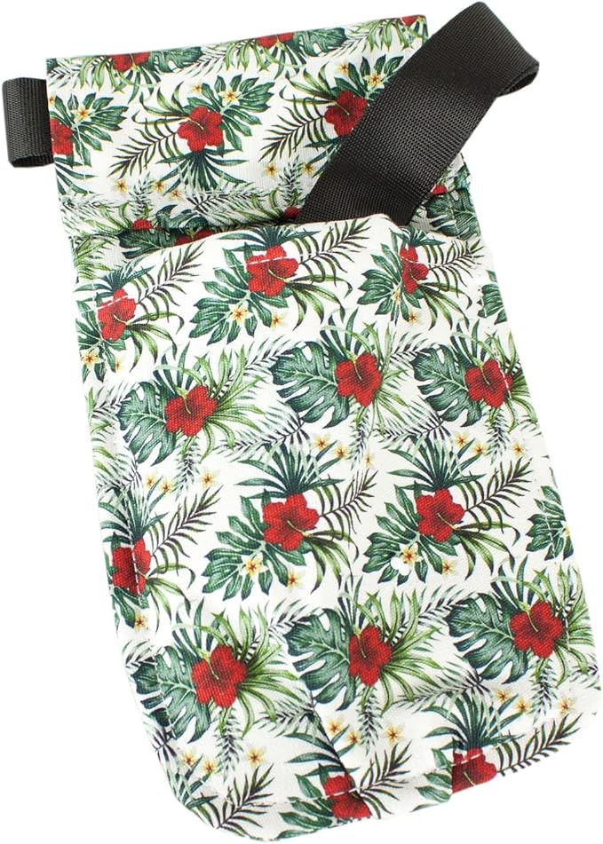 Appease Massage Lotion Bottle Holster - Fun and Stylish Washable Holsters - 100% Cotton Duck Cloth - Removable Belt, Use Ours or Your Own. Our Belt Fits 26-44 Inch Waists - Hibiscus Dreams