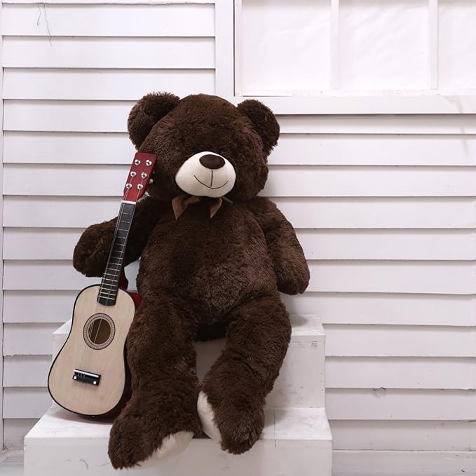 HollyHOME Teddy Bear Plush Giant Stuffed Animal Teddy Bear Love 36 inch Chocolate
