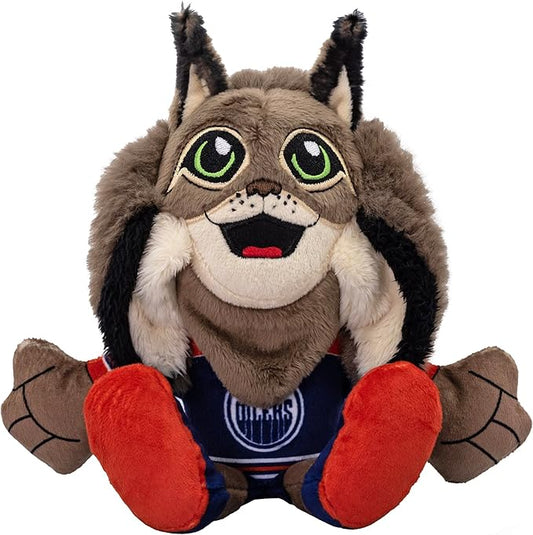 Bleacher Creatures Edmonton Oilers Hunter 8" NHL Kuricha Mascot Sitting Plush - Soft Chibi Inspired Mascot