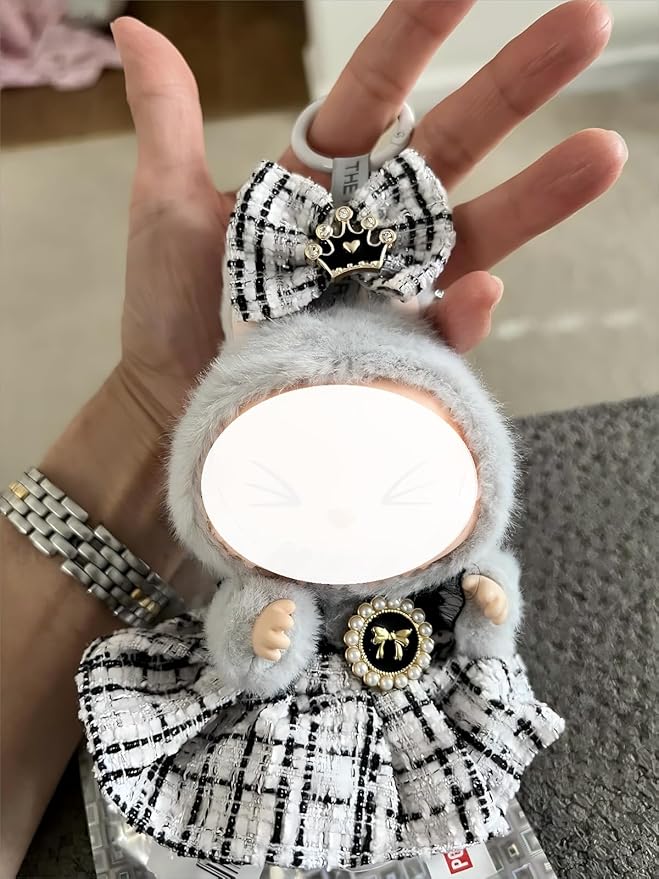 Clothes for LABUBU 17cm Doll (NO Doll),Outfit for LABUBU,Clothes Set for LABUBU Dress Up,Accessories for LABUBU