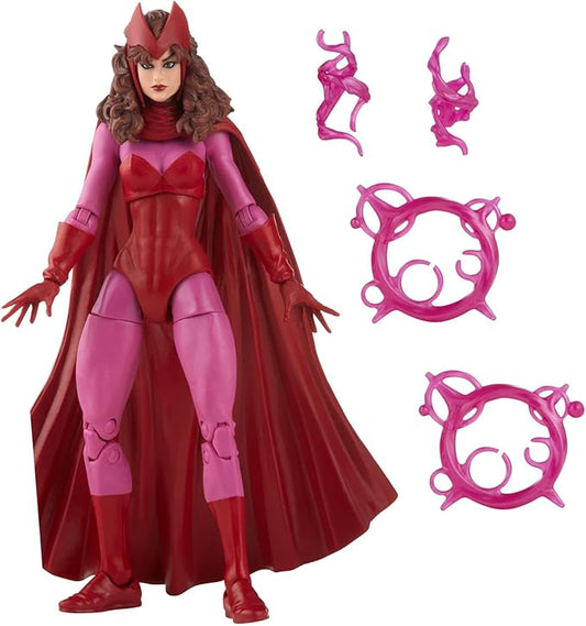 Marvel Legends Series Scarlet Witch 6-inch Retro Packaging Action Figure Toy, 4 Accessories