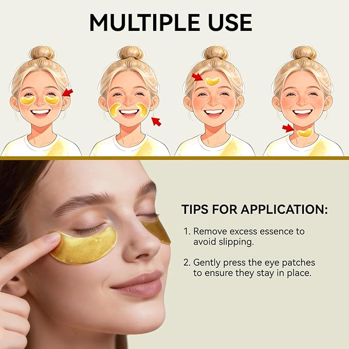 PDRN Under Eye Patches, 25 Pairs Retinol & Caffeine Eye Mask, Collagen Hydrating Eye Pads for Dark Circles, Puffy Eyes & Wrinkles – Eye Treatment Skincare Gift for Men & Women