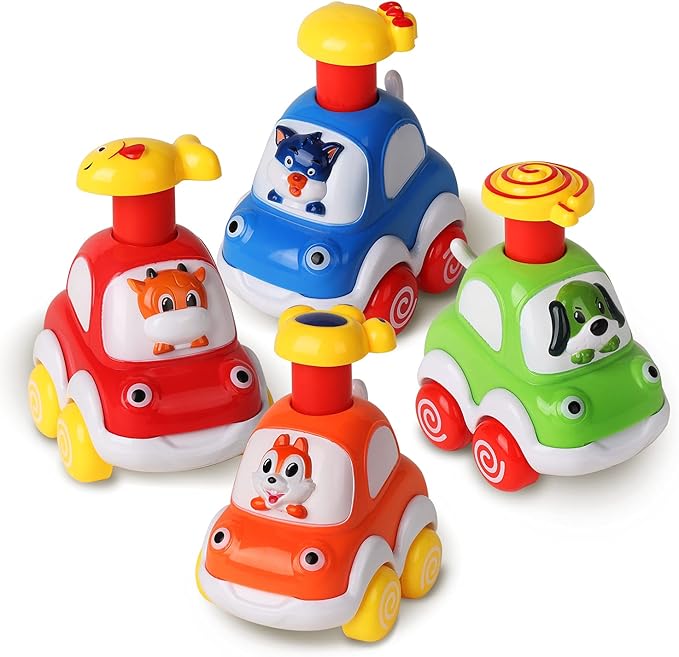 ALASOU Animal Car Toys for 1 2 Year Old Boy|Baby Toys 12-18 Months|1 2 Year Old Boy Birthday Gifts for Infant Kids|Cars for Toddlers 1-3