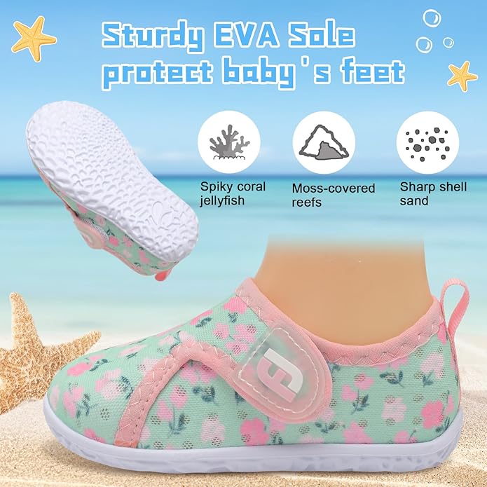 JOINFREE Baby Toddler Water Shoes Boys Girls Sandals Barefoot Kids Breathable Sneakers Shoes for Walking Running