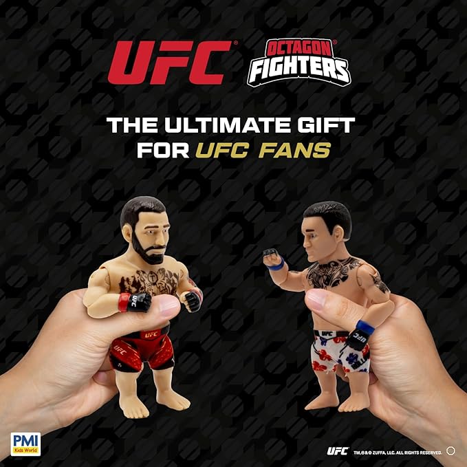 UFC 4.5-Inch Articulated Action Figures Legendary Fights 2-Pack Mystery Assortment – Includes 2 Fighters, Accessories and Championship Belt | Official UFC Collectible by PMI – Random 1 of 3