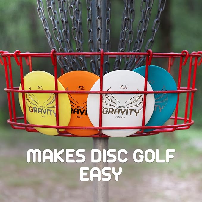 Latitude 64 Gravity Disc Golf Beginner Set | 5-Pack Disc Golf Set | Pure, Fuse, Explorer, Saint, Diamond | Lightweight, Floating Plastic for Longer Flights | 120-130g (Colors May Vary)