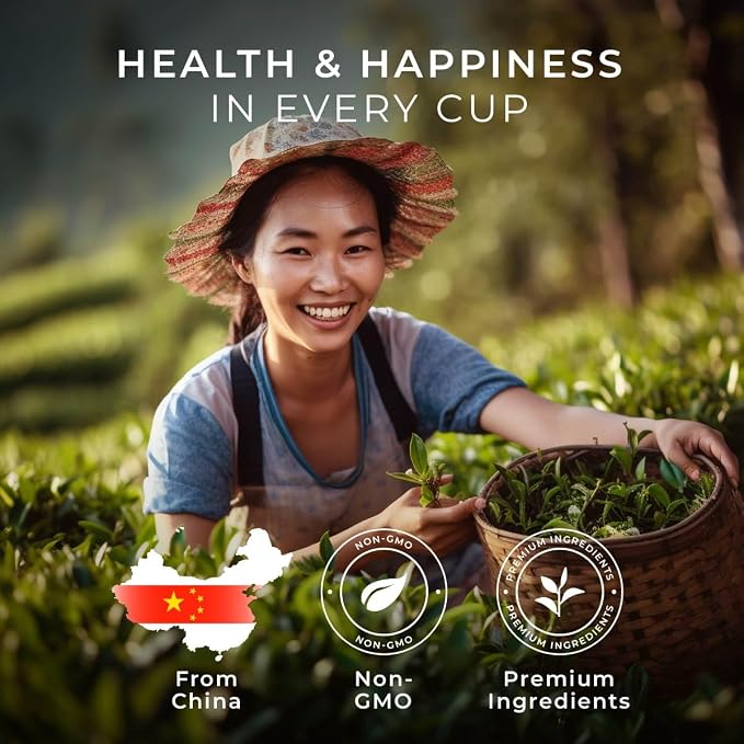 Gya Tea Co Cinnamon Apple Herbal Tea Pod (24 Count)- Decaf Wellness Tea for Body Comfort & Relaxing