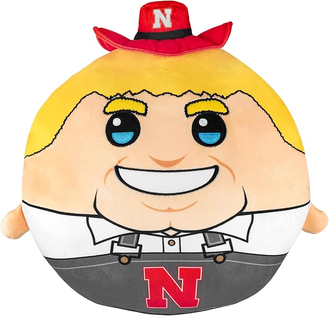 Bleacher Creatures Sleep Squad Nebraska Huskers Herbie 12" Mascot Kiri Cloud Plushie - Official Collegiate Plush