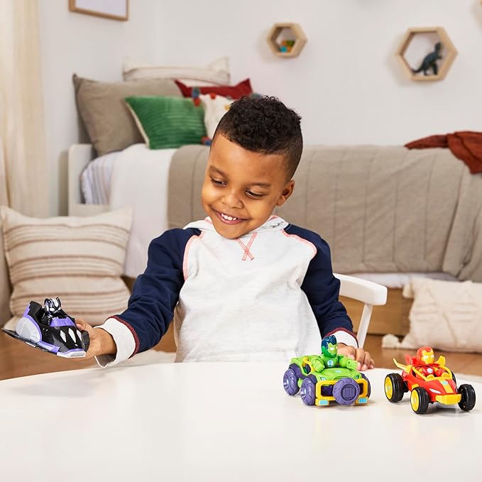 Marvel Toy Bundle, 3 Action Figures with 3 Vehicles & Accessories, 3-Inch Super Hero Toys for Kids, Ages 3+