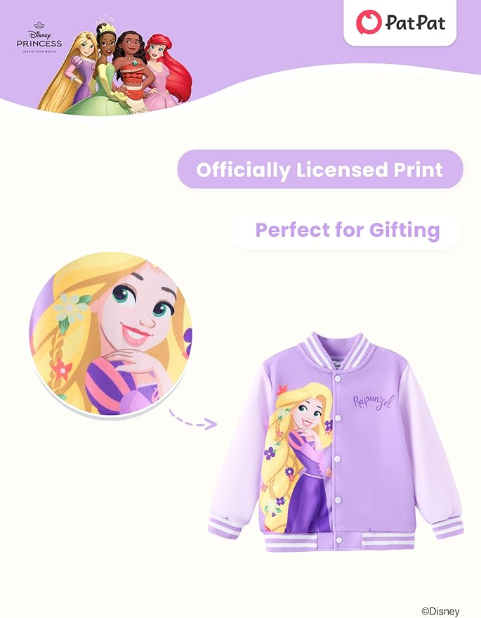 Disney Minnie Mickey Stitch Princess Frozen Marvel Jacket Lightweight Coat Button up Color Block Sweatshirt Sizes 2-14 Years