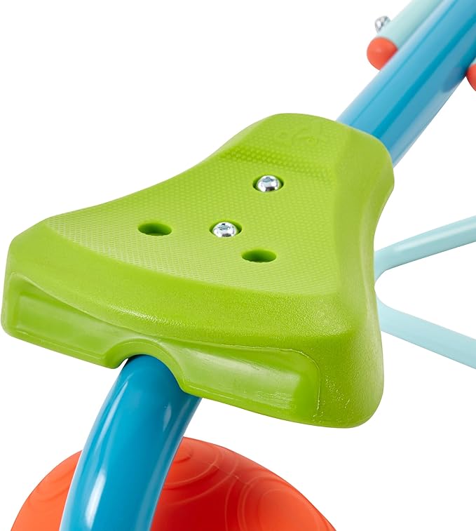 TP Toys Spiro Spin Seesaw | Sit and Spin Teeter Totter with 360 Spin and Bounce Wheel | Kids Outdoor Play Equipment for Backyard, Playground, or Indoor Fun | Boys and Girls Ages 3-8