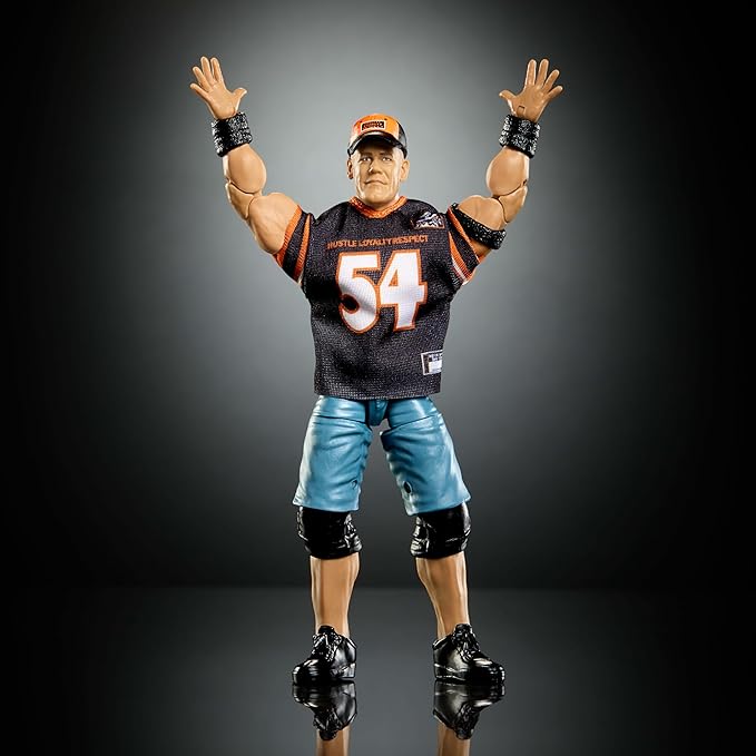 Mattel WWE Elite Collection Action Figure & Accessories, Premium Live Event John Cena Set, Wrestlemania with Sam Roberts Build-A-Figure Parts