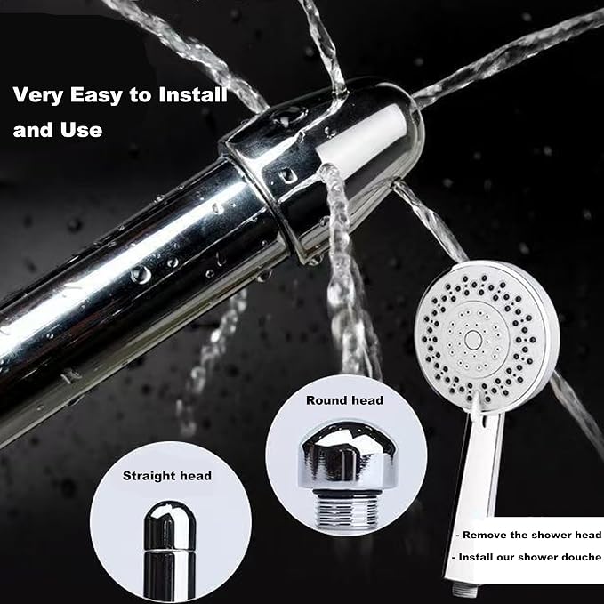 Shower Anal Douche Enema Kit, Attaches to Tap/Bathtub/Shower,Unisex Faucet Enema with 3 Nozzles for Douching, Colon Nozzle Cleaner System with 59 inch Shower Hose for Easy Use