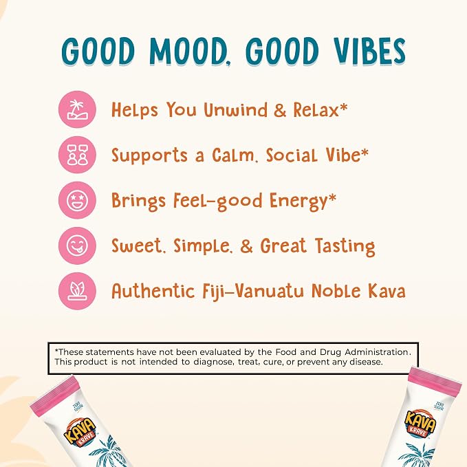 Kava Drink Sampler Mix – 3 Individual Kava Kava Extract Powder Packets – Alcohol Replacement Drink with a Buzz – Natural Energy Booster, Mood Support – Non-Alcoholic Social Beverage