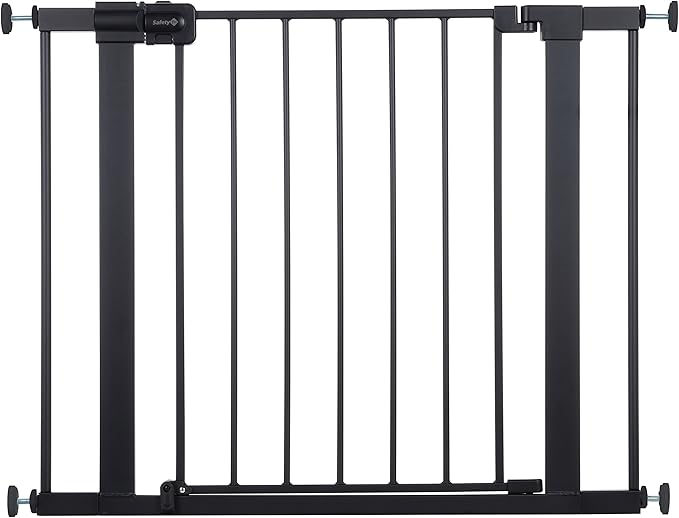 Safety 1st Easy Install 28'' Walk Thru Gate, Fits Between 29'' and 38'', Black, 1-Pack,(GA105CBLK)