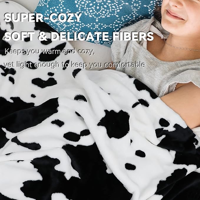 Twin Size Blanket for Couch Bed, Soft Cozy Warm Twin Fleece Blanket for Adults, Cute Home Room Decor, 60x80Inches