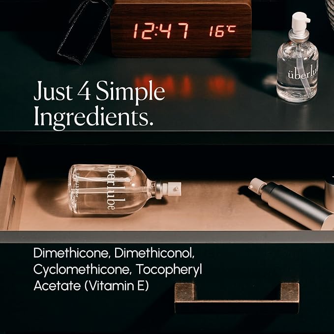 Uberlube Premium Silicone Lube (3.79 Fl Oz.) Unscented, Long Lasting Sex Lube, Waterproof, Ultra Smooth Performance, Personal Lubricant for Privacy & Toys, Vaginal & Anal Use, OBGYN Recommended