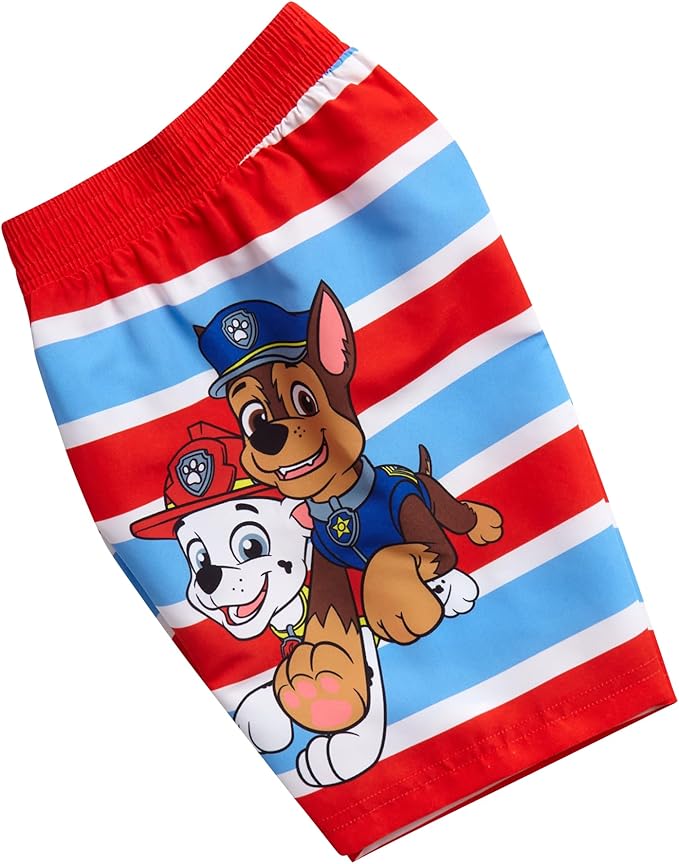 Nickelodeon Boys Swim Trunks - Paw Patrol TMNT Quick Dry Graphic Boys Swim Shorts for Toddler and Little Boy