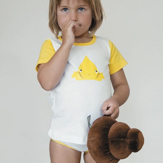 Pee&Poo Plush Toys Set - 2 Kids' Plush Toy Pillows for Playtime - Potty Training Toys, Pee and Poop Toys - Perfect Funny Gifts and Gag Gifts for Adults - 6 x 5.5 Inches Each