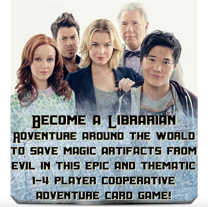 The Librarians Adventure Game | Co-op or Solo Board Game for 1-4 Players | Based on Hit TV Series & Movies | Strategy Game (Adventure Card Game (Core))